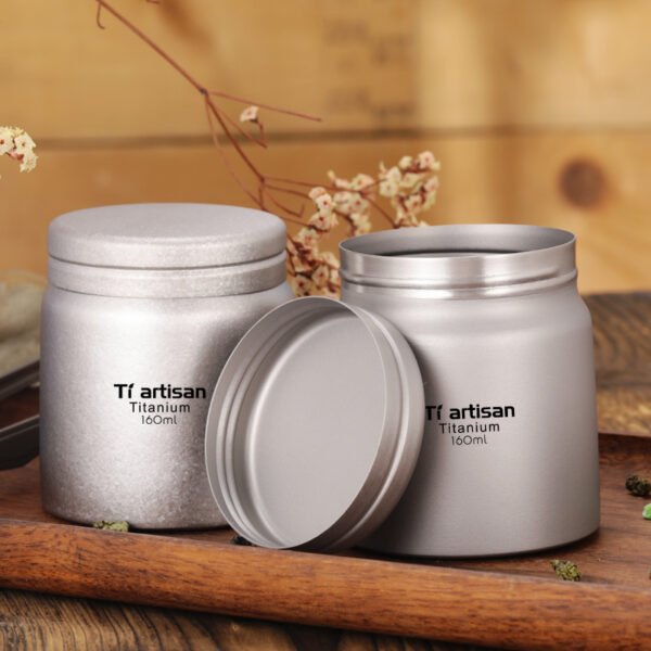 TI ARTISAN,Outdoor pure titanium tea can, 160ML - Image 6