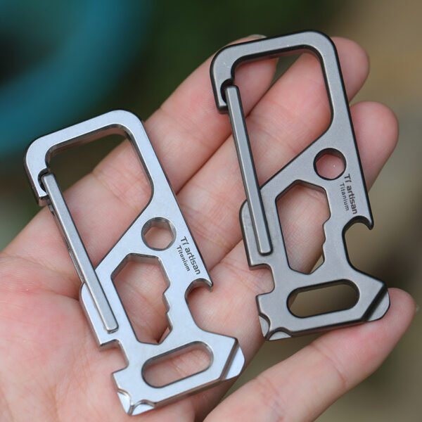 TI ARTISAN,Outdoor pure titanium multifunctional hanging buckle - Image 5