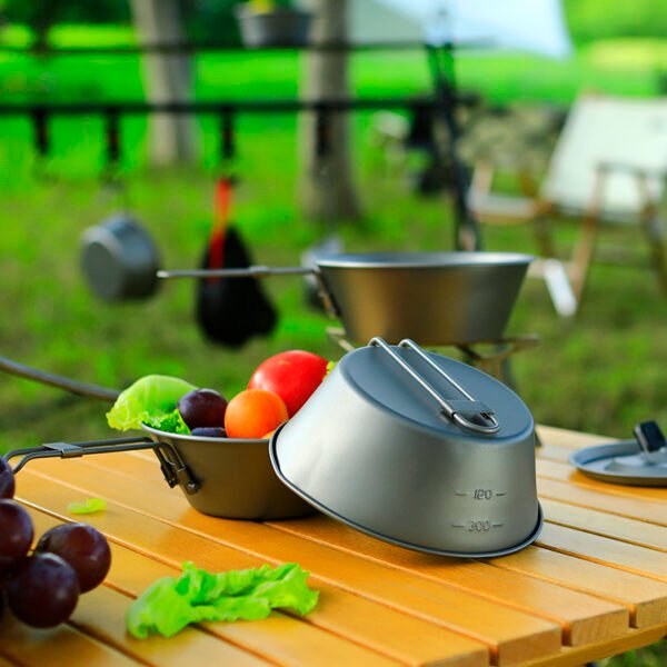 TI ARTISAN,Outdoor pure titanium snow bowl, camping bowl, 260ML&300ML&450ML - Image 3