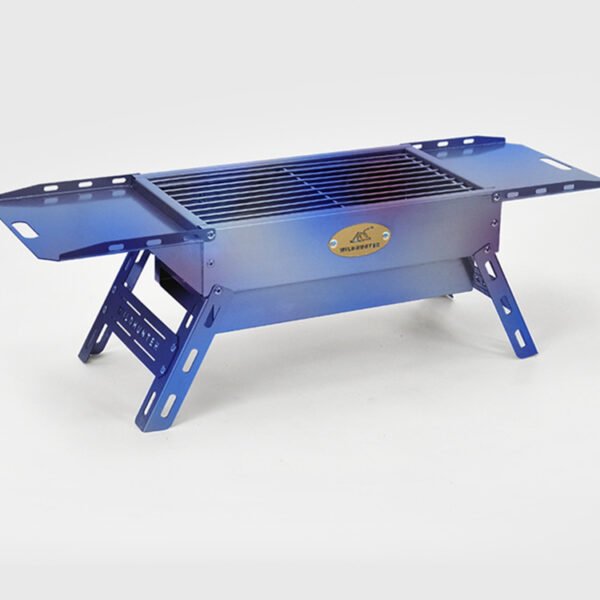 Outdoor pure titanium grill, camping portable folding grill - Image 3