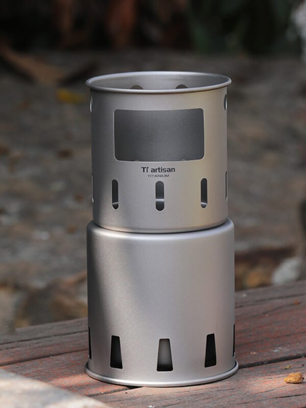TI ARTISAN,Outdoor pure titanium round wood stove - Image 5