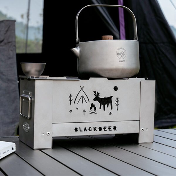 BLACKDEER,Outdoor pure titanium wood stove - Image 5
