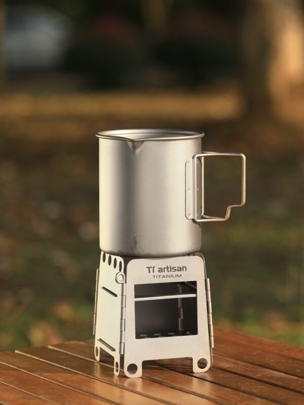 TI ARTISAN,Outdoor pure titanium wood stove, camping heating stove - Image 4