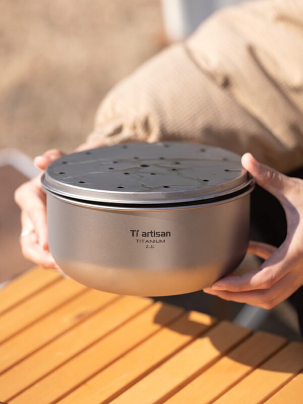 TI ARTISAN,Outdoor pure titanium tea set, 2100ML - Image 8