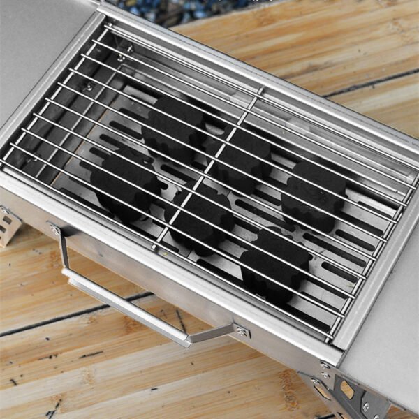 Outdoor pure titanium grill, camping portable folding grill - Image 5