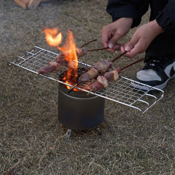 Outdoor pure titanium wood stove, camping stove - Image 4